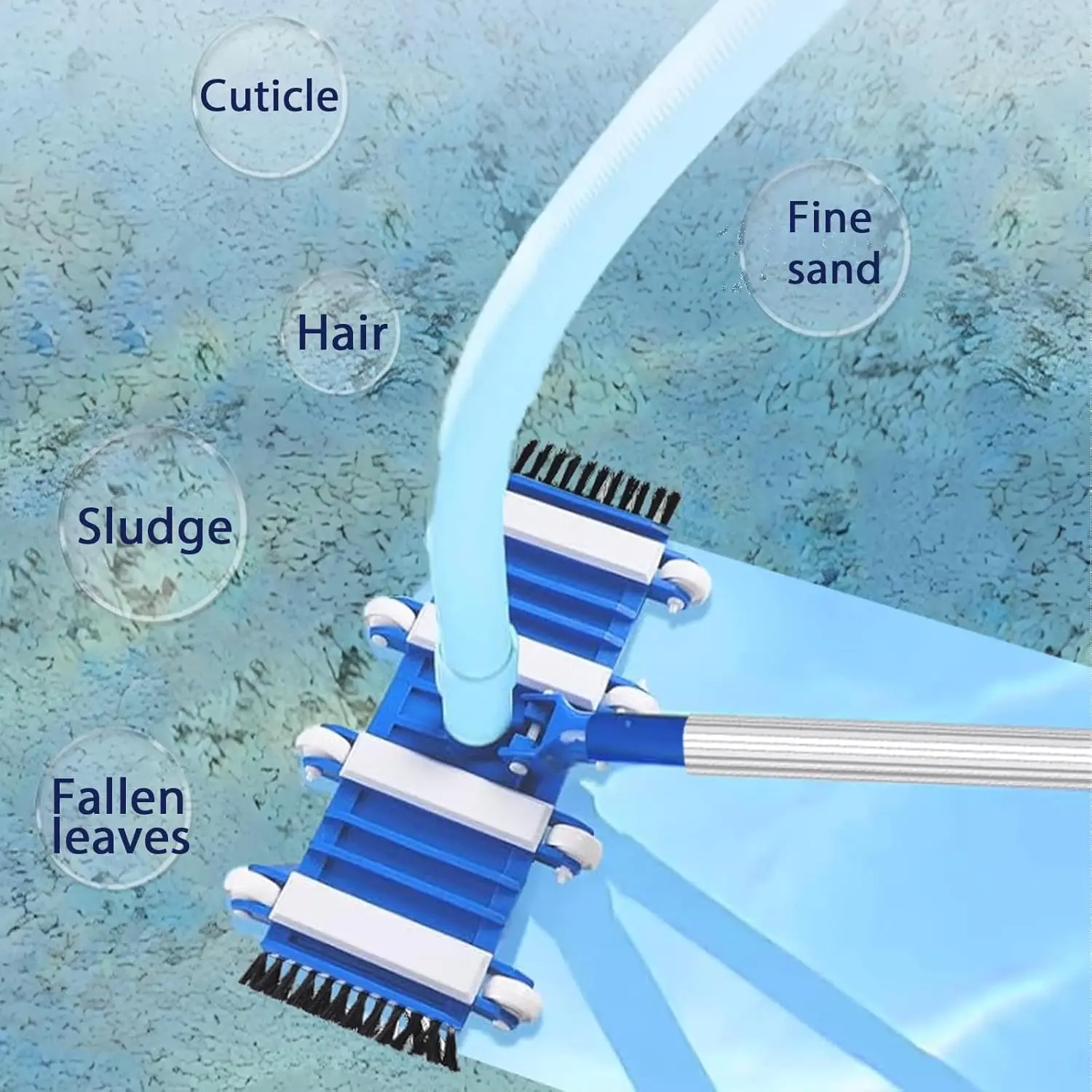 14 Inch Swimming Pool Vacuum Head With Brush & Wheels Heavy Duty Suction Head Pool Cleaning Tool Accessory
14 Inch Swimming Pool Vacuum Head With Brush & Wheels Heavy Duty Suction Head Pool Cleaning Tool Accessory