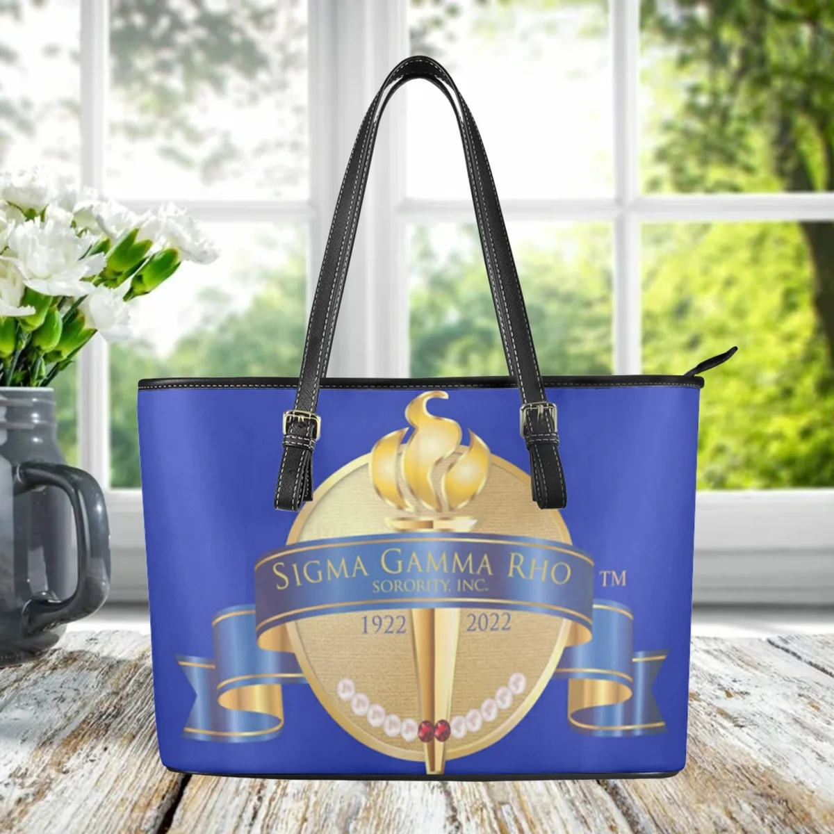 Luxury Top Handle PU Leather HandBags Sigma Gamma Rho Print Long Shoulder Strap Commuter Clutch Girl Fashion Street Tote Bag
Luxury Top Handle PU Leather HandBags Sigma Gamma Rho Print Long Shoulder Strap Commuter Clutch Girl Fashion Street Tote Bag