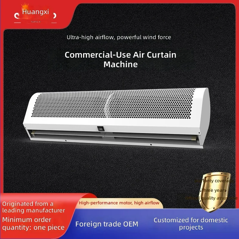 High-Power Air Curtain Unit with Strong Airflow: 0.9/1.2/1.5/1.8/2-Meter Air Curtain Doors, Low-Noise Electromagnetic Induction
High-Power Air Curtain Unit with Strong Airflow: 0.9/1.2/1.5/1.8/2-Meter Air Curtain Doors, Low-Noise Electromagnetic Induction