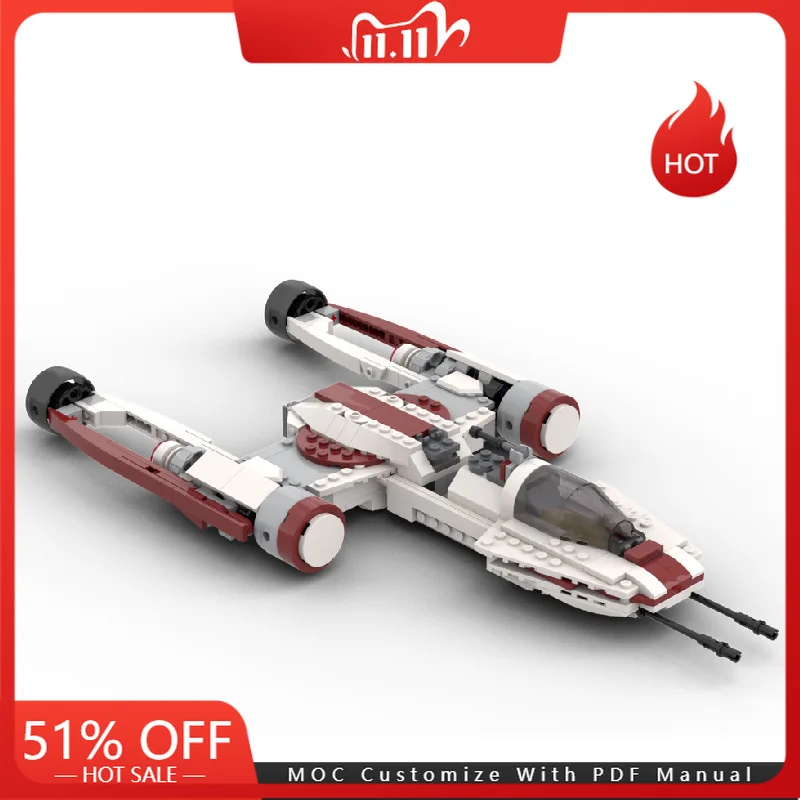 326 шт. MOC Star Battle Y-Wing модель Starfighter, строительный блок, кирпич, сделай сам, креативная сборка, развивающая игрушка, детские рождественские подарки
326 шт. MOC Star Battle Y-Wing модель Starfighter, строительный блок, кирпич, сделай сам, креативная сборка, развивающая игрушка, детские рождественские подарки