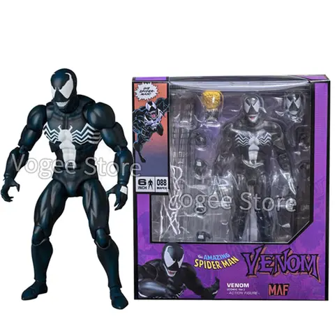 Mafex 088 Venom figurka Spider-Man Venom komiks Ver Carnage Venom zmień twarz statua wspólne ruchome zabawki-modele do kolekcjonowania
