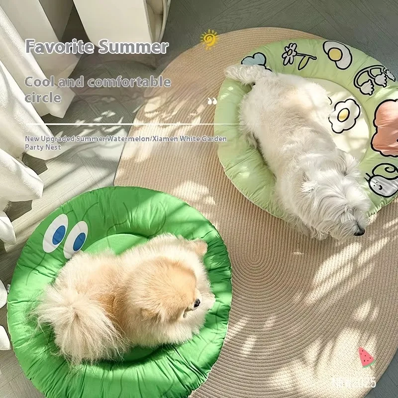 Summer Cooling Cat and Dog Sleeping Mat Bite-Resistant Pet Nest with Silicone Foam Solid Pattern Generation Cloth Material
Summer Cooling Cat and Dog Sleeping Mat Bite-Resistant Pet Nest with Silicone Foam Solid Pattern Generation Cloth Material