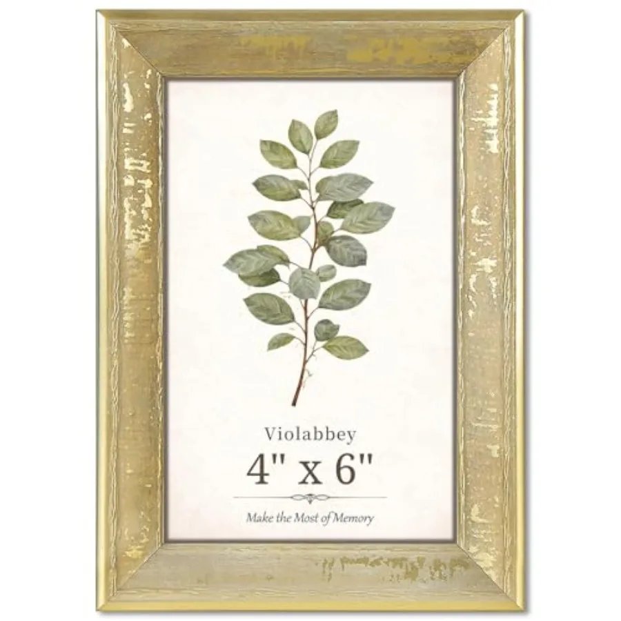 Picture Frame Gold, Vintage Rustic Photo Frame with Distressed Finish for Home or Office Decor, Tabletop or Wall Display, Fits
Picture Frame Gold, Vintage Rustic Photo Frame with Distressed Finish for Home or Office Decor, Tabletop or Wall Display, Fits