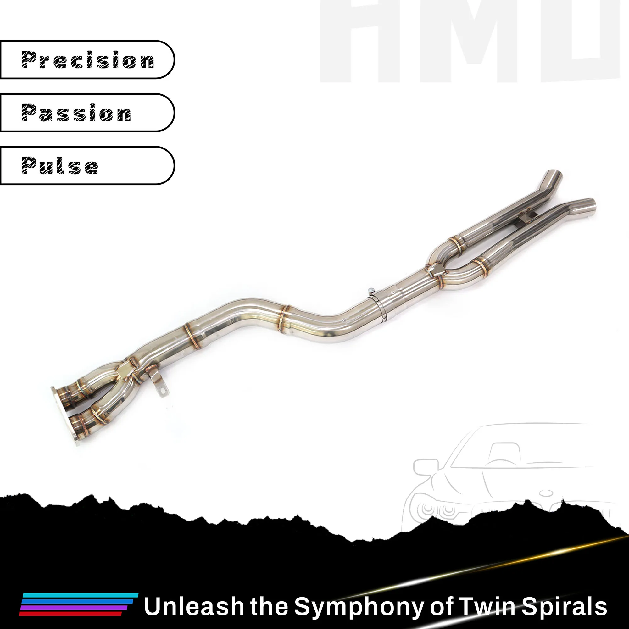 HMD exhaust system for BMW X3M F97 exhaust pipe high performance stainless steel middle pipe auto parts
HMD exhaust system for BMW X3M F97 exhaust pipe high performance stainless steel middle pipe auto parts
