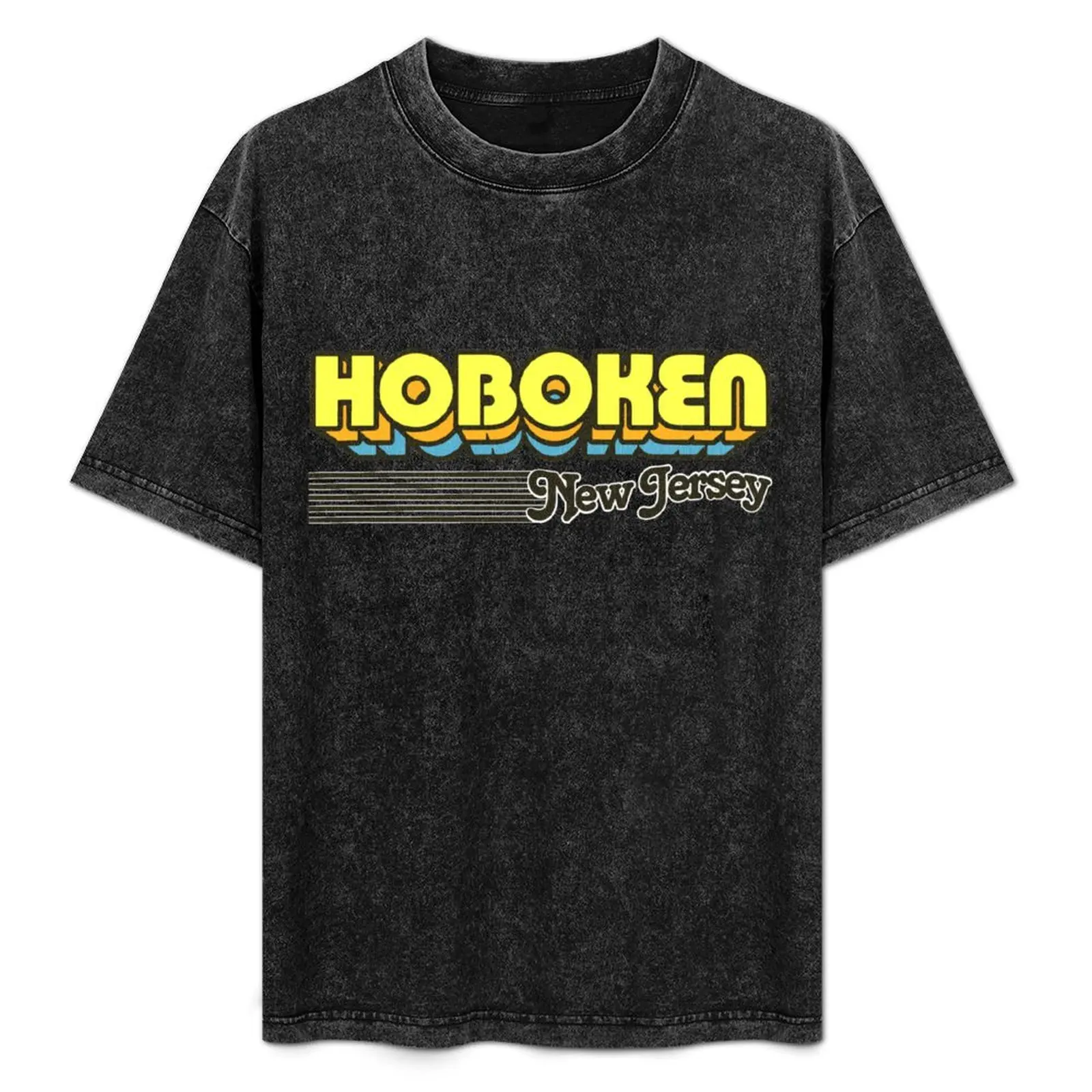 Hoboken, New Jersey Retro Stripes T-Shirt plus sizes custom shirt valentines clothes Men's cotton t-shirt
Hoboken, New Jersey Retro Stripes T-Shirt plus sizes custom shirt valentines clothes Men's cotton t-shirt