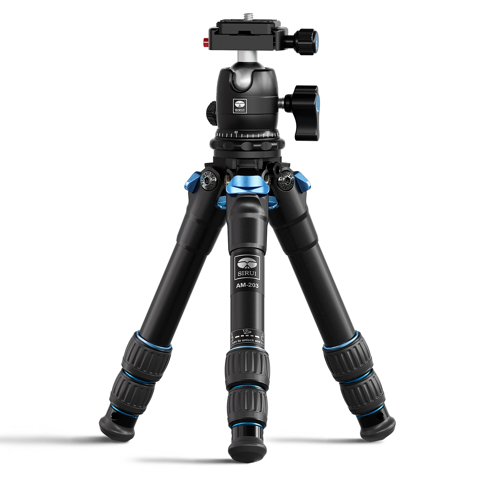 SIRUI AM Solidity Series Table Top Tripods AM-203+B-00K Aluminum Alloy Max Load 15kg/33lbs Portable Aluminum Desktop Tripod Kit
SIRUI AM Solidity Series Table Top Tripods AM-203+B-00K Aluminum Alloy Max Load 15kg/33lbs Portable Aluminum Desktop Tripod Kit