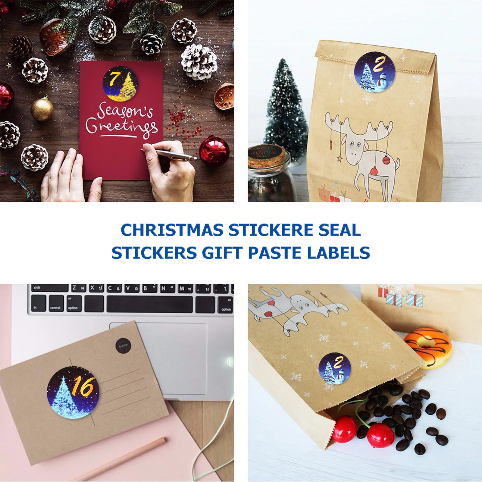 BUTIFULSIC 6 Sheets Christmas Stickers Xmas Tags for Packaging Sealing Labels Wrapping Favor Paper Round Decor
BUTIFULSIC 6 Sheets Christmas Stickers Xmas Tags for Packaging Sealing Labels Wrapping Favor Paper Round Decor