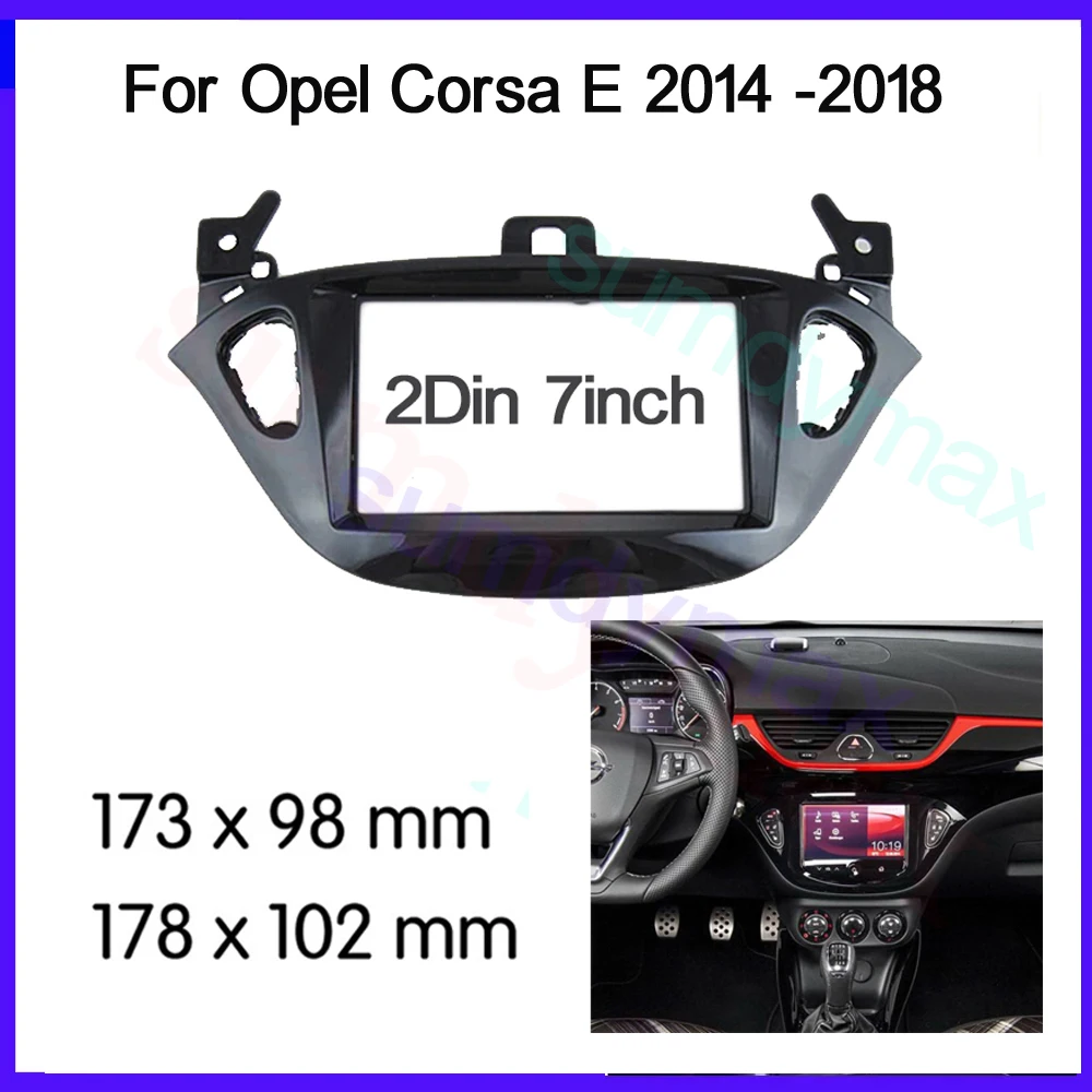 2 Din Car Radio Fascia for Opel Corsa E 2014 2015 2016 2017 2018 2019 Installation Frame Panel DVD Face Plate Trim
2 Din Car Radio Fascia for Opel Corsa E 2014 2015 2016 2017 2018 2019 Installation Frame Panel DVD Face Plate Trim