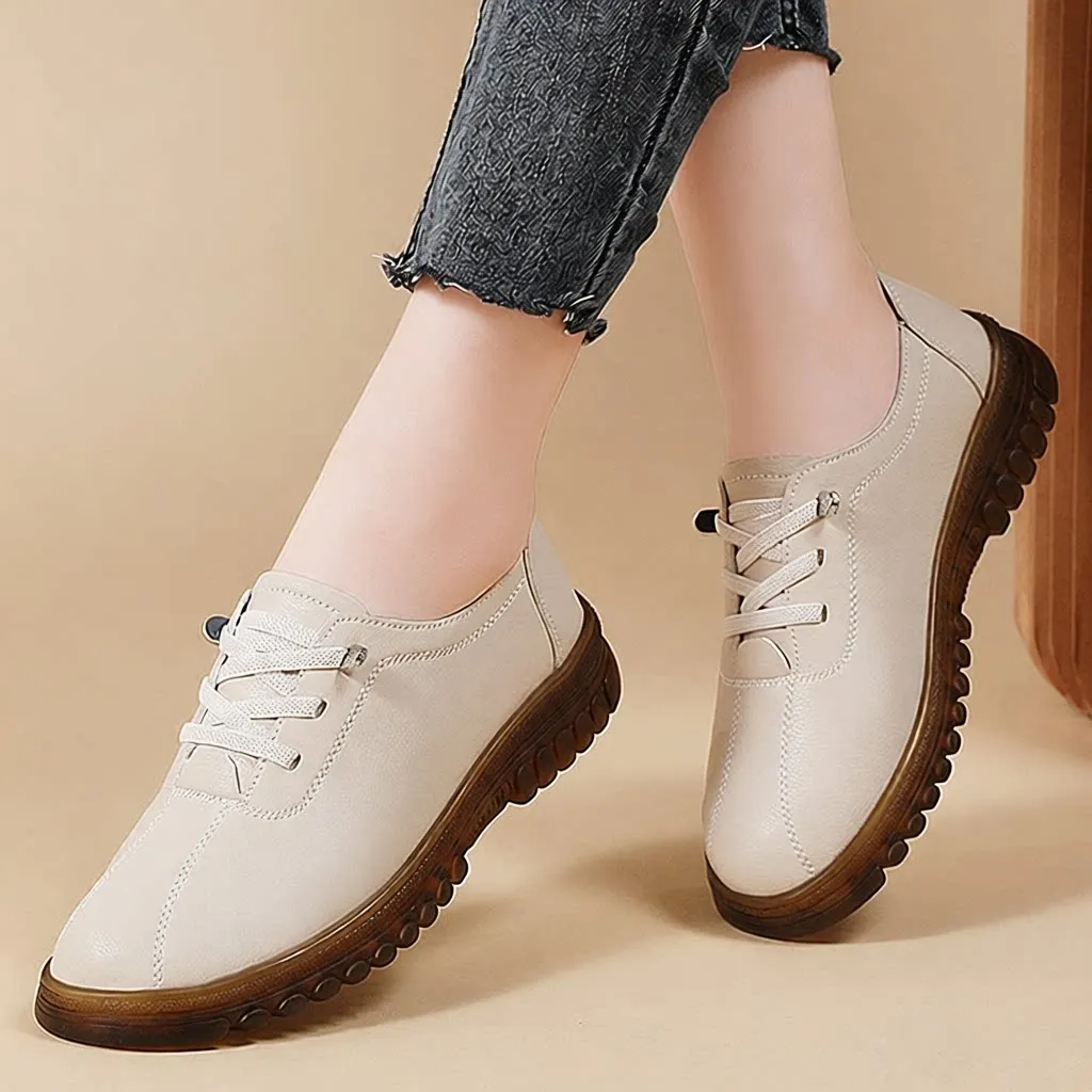Comfortable Soft Bottom Women's Shoes Heightening Single Spring New Thick Bottom Casual Slope Heel Flat Bottom Mom Shoes
Comfortable Soft Bottom Women's Shoes Heightening Single Spring New Thick Bottom Casual Slope Heel Flat Bottom Mom Shoes