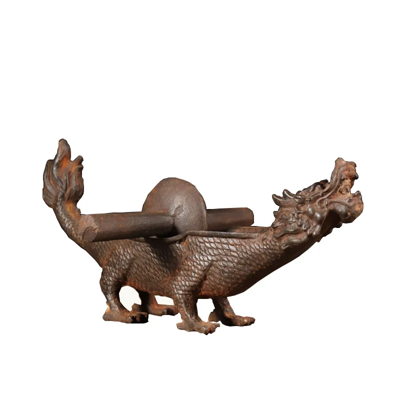 Iron antique pure iron Xianglong medicine twist retro furnishings home jewelry decoration collectibles
Iron antique pure iron Xianglong medicine twist retro furnishings home jewelry decoration collectibles