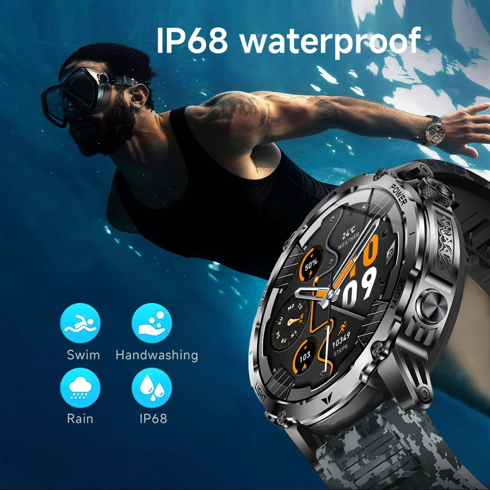 Built-in GPS Men Smart Watches Outdoor 1100mAh Battery 1.7"AMOLED Screen Waterproof Health BT Call Smartwatch Men Flashligh SOS
Built-in GPS Men Smart Watches Outdoor 1100mAh Battery 1.7"AMOLED Screen Waterproof Health BT Call Smartwatch Men Flashligh SOS