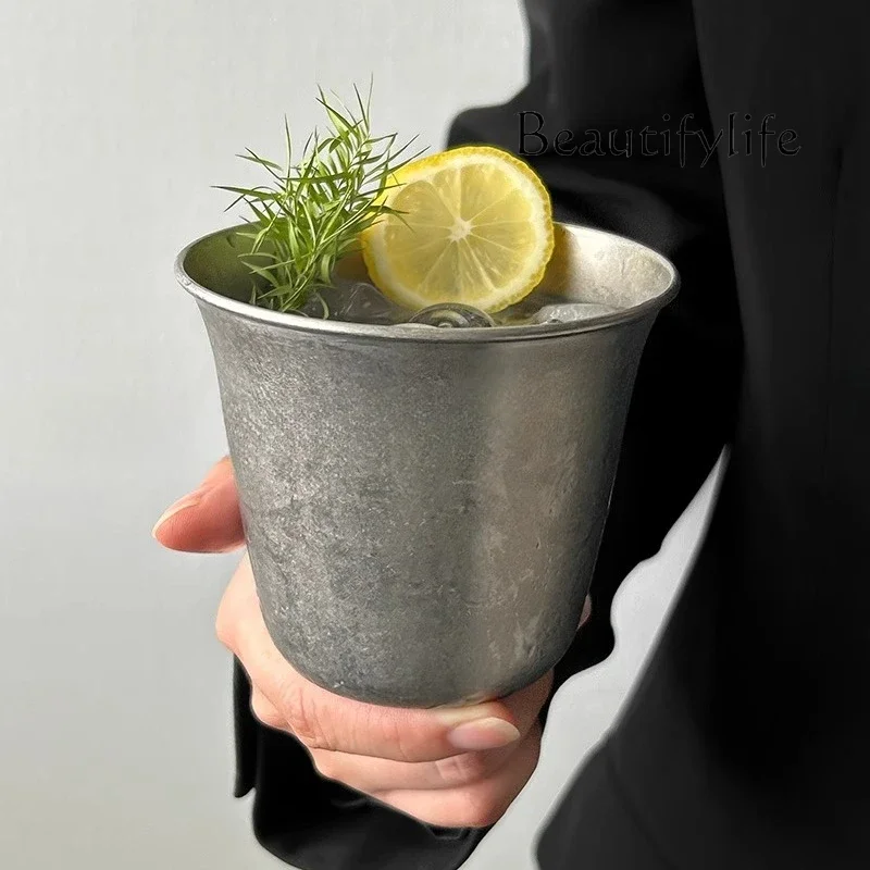 Frosted retro American food grade stainless steel coffee cup cold drink cup thickened wide mouth industrial wind cup
Frosted retro American food grade stainless steel coffee cup cold drink cup thickened wide mouth industrial wind cup