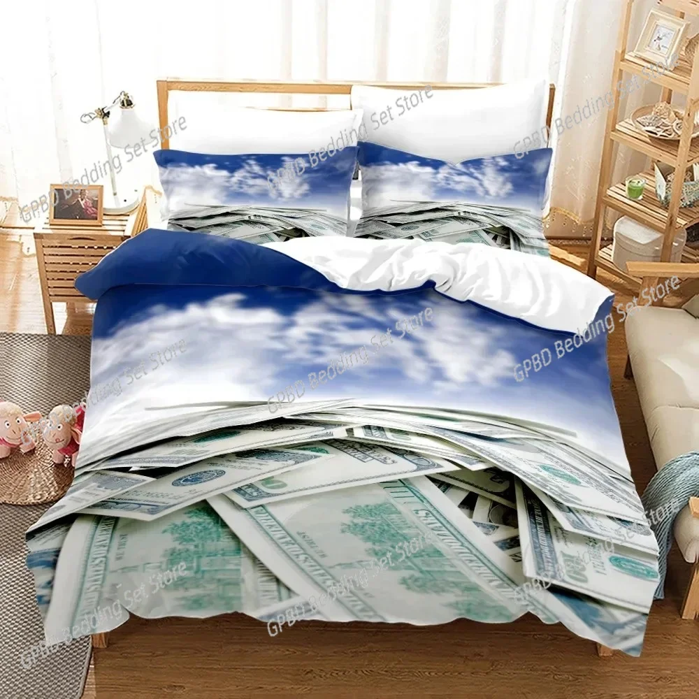 Money Print Duvet Cover King Queen Size,Dollar Bills with The Portrait of Ben Franklin,Decorative Polyester Bedding Set
Money Print Duvet Cover King Queen Size,Dollar Bills with The Portrait of Ben Franklin,Decorative Polyester Bedding Set