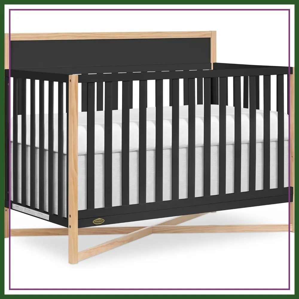 5-in-1 Convertible Full-Size Crib, Converts to Toddler, Day, & Full-Size Bed, Non-Toxic Paint, Safe Sleep Environment
5-in-1 Convertible Full-Size Crib, Converts to Toddler, Day, & Full-Size Bed, Non-Toxic Paint, Safe Sleep Environment