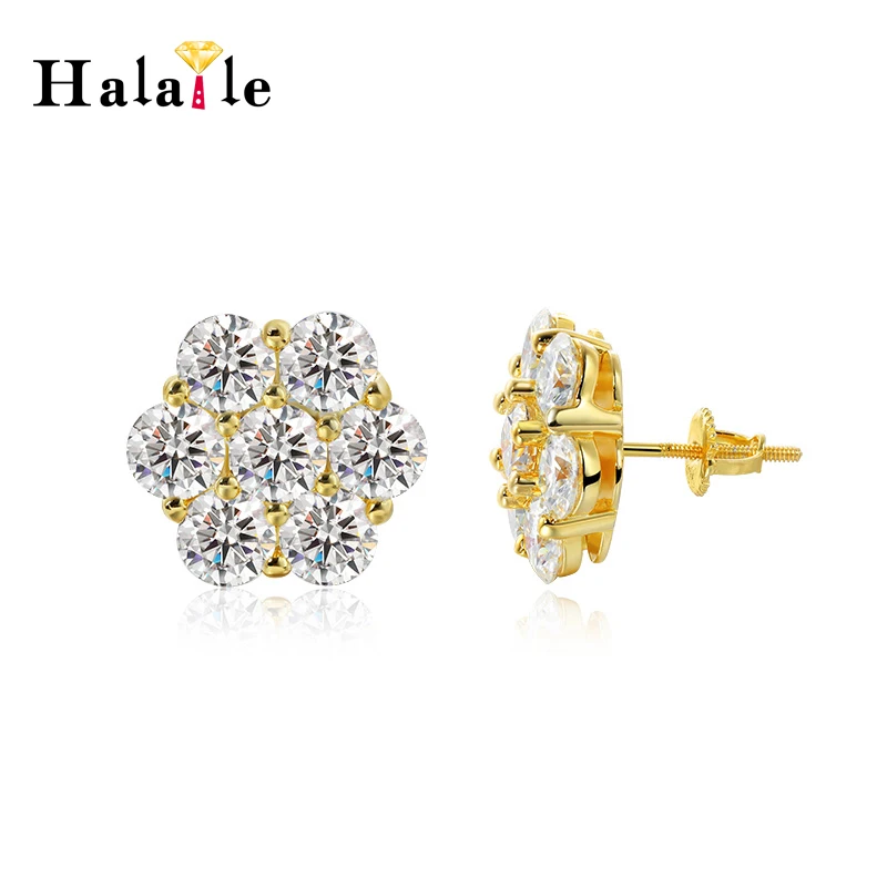 Серьги Halaile D цвета с муассанитом S925 из стерлингового серебра с цветком и роскошными ювелирными украшениями GRA, сверкающий подарок для женщин и мужчин
Серьги Halaile D цвета с муассанитом S925 из стерлингового серебра с цветком и роскошными ювелирными украшениями GRA, сверкающий подарок для женщин и мужчин