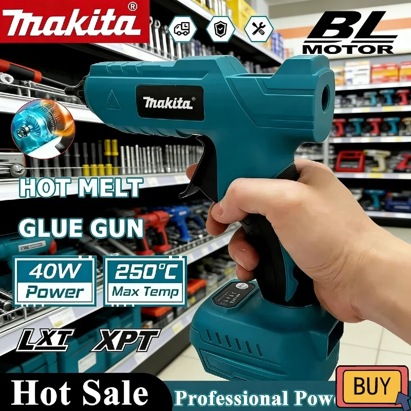 Makita Cordless Tool Electric Handheld Hot Glue Gun 18V Repair DIY Hot Melt Welding Hot Air Gun Anti-scald NozzleTool
Makita Cordless Tool Electric Handheld Hot Glue Gun 18V Repair DIY Hot Melt Welding Hot Air Gun Anti-scald NozzleTool