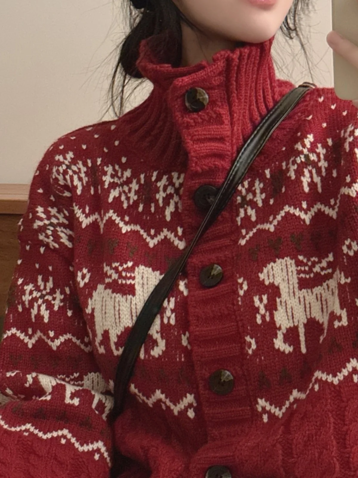 Cisas Deer Embroidery Long Sve Вязаный кардиган Женская верхняя одежда Свитер Пальто Винтаж Нежный воротник-стойка Winte...
Cisas Deer Embroidery Long Sve Вязаный кардиган Женская верхняя одежда Свитер Пальто Винтаж Нежный воротник-стойка Winte...