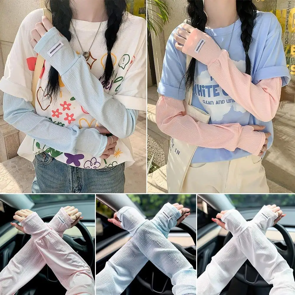Sun Protection Ruffle Fingerless Gloves Sunscreen Arm Protector Hand Sleeve Thin Mesh Arm Sleeve Loose Ice Silk Long Sleeve
Sun Protection Ruffle Fingerless Gloves Sunscreen Arm Protector Hand Sleeve Thin Mesh Arm Sleeve Loose Ice Silk Long Sleeve