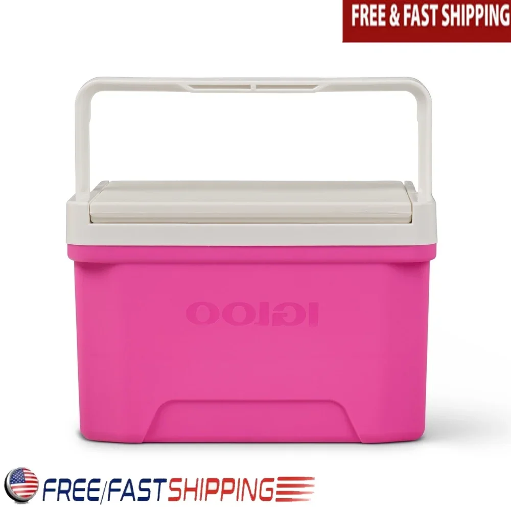 9 QT Ice Chest Cooler with Cool Riser Technology Easy Carry Bale Handle Reversible Lid Tray and Cup Holder Perfect School Office
9 QT Ice Chest Cooler with Cool Riser Technology Easy Carry Bale Handle Reversible Lid Tray and Cup Holder Perfect School Office