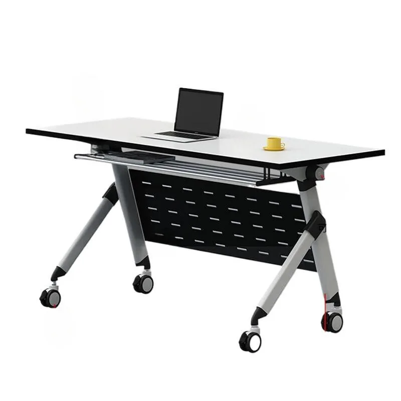 Folding training table and chair combination multi-functional mobile folding splicing smart classroom group auxiliary round 
Folding training table and chair combination multi-functional mobile folding splicing smart classroom group auxiliary round