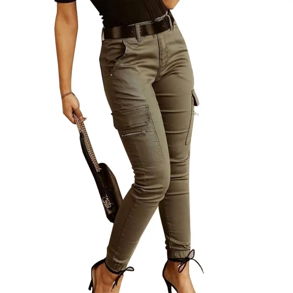 Women Pants Solid Color Ankle Tied Elegant Zipper Pockets Button Office Lady Trousers for Autumn Winter
Women Pants Solid Color Ankle Tied Elegant Zipper Pockets Button Office Lady Trousers for Autumn Winter