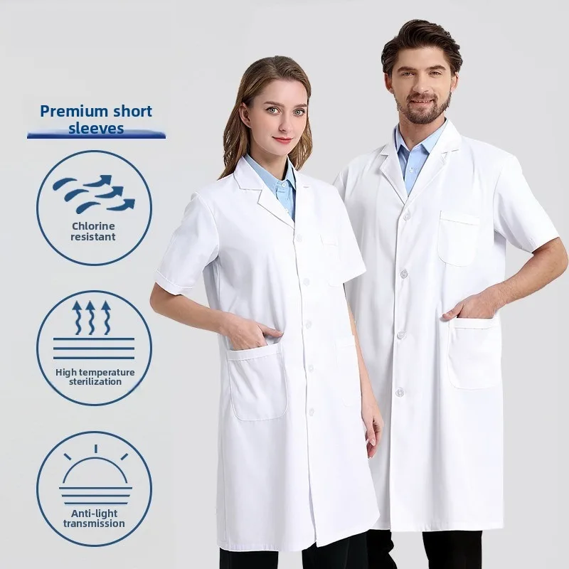 White Doctor Nurse Lab Coat Long Sleeve Unisex Hospital Work Uniform with Pockets
White Doctor Nurse Lab Coat Long Sleeve Unisex Hospital Work Uniform with Pockets