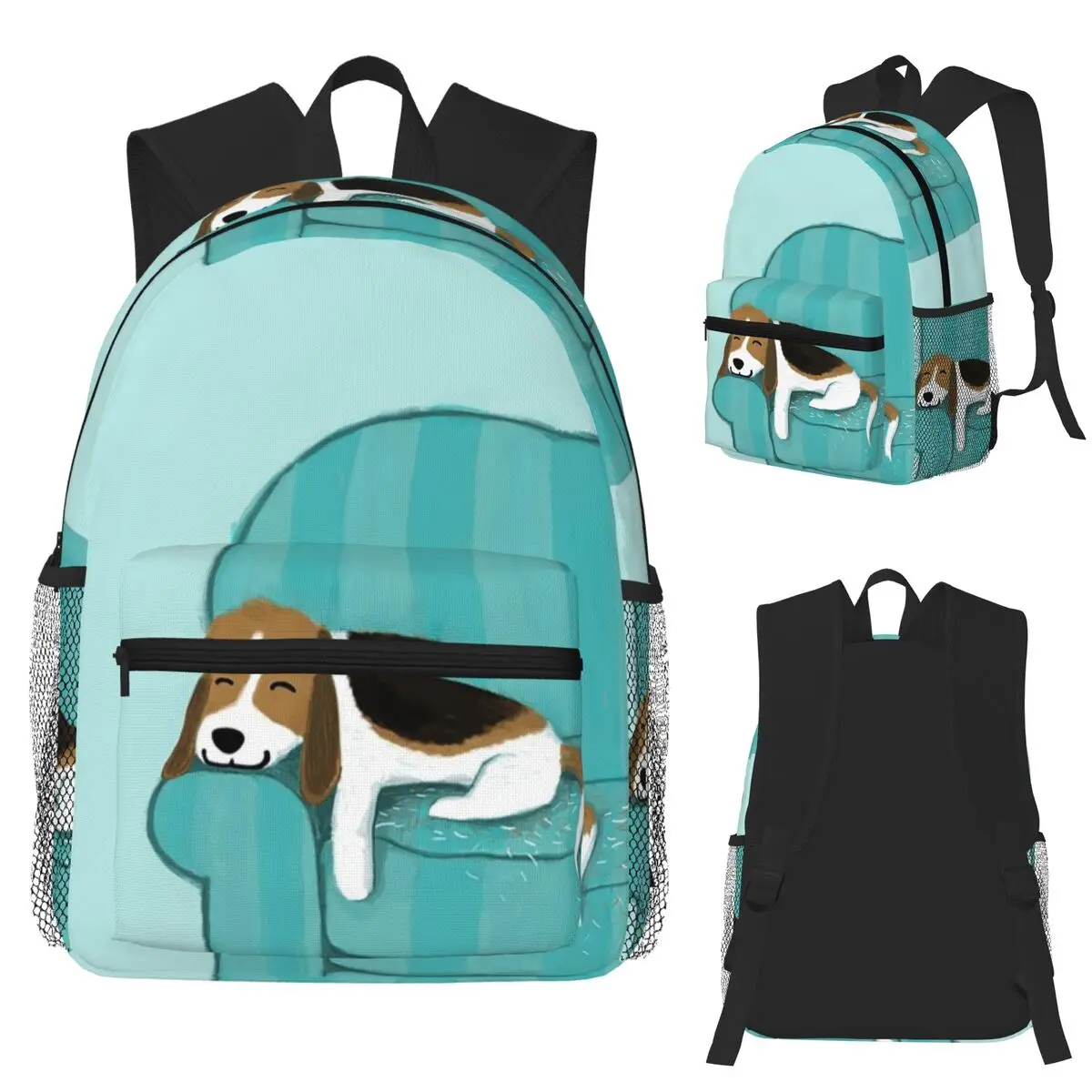 Happy Couch Dog Cute Beagle Student Backpack School Bag Hiking Travel Daypack for Boys Girls Fashion Bookbag Shoulder Bags
Happy Couch Dog Cute Beagle Student Backpack School Bag Hiking Travel Daypack for Boys Girls Fashion Bookbag Shoulder Bags