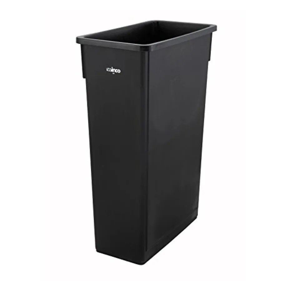 23gal Slender Trash Can, Black
23gal Slender Trash Can, Black