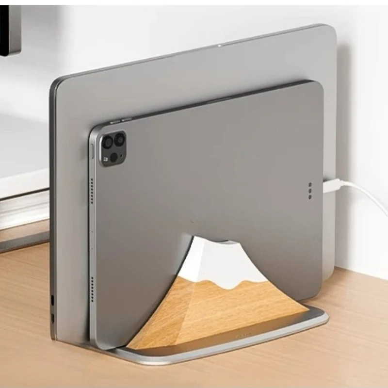 Vertical Laptop Stand Aluminum & Wood Upright Storage Rack Universal Desktop Base Holder for Gaming Office Desktop Organizer
Vertical Laptop Stand Aluminum & Wood Upright Storage Rack Universal Desktop Base Holder for Gaming Office Desktop Organizer