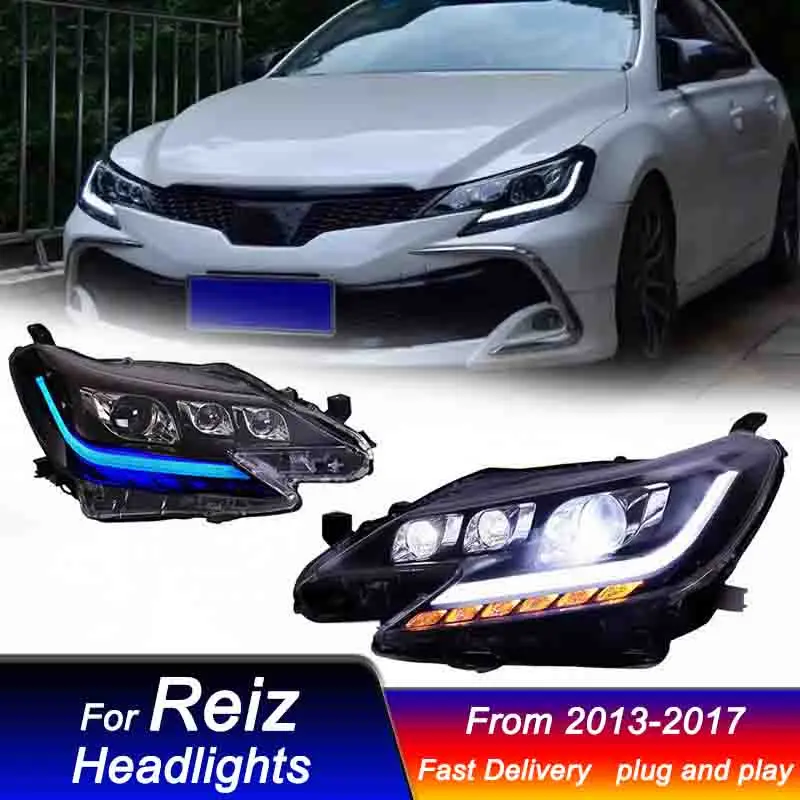 Автомобильные светодиодные фары для Toyota Reiz 2013-2016, новый стиль, обновление светодиодных фар DRL, динамическая сигнальная лампа, передний фонарь в сборе
Автомобильные светодиодные фары для Toyota Reiz 2013-2016, новый стиль, обновление светодиодных фар DRL, динамическая сигнальная лампа, передний фонарь в сборе