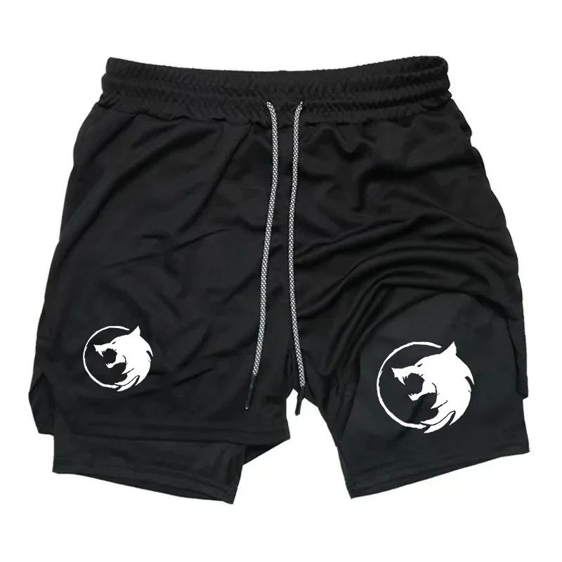 Men 2 in 1 Double Layer Sports Shorts Wolf Circle Graphic Print Quick Dry Gym Workout Shorts Drawstring Compression Liner Runnin
Men 2 in 1 Double Layer Sports Shorts Wolf Circle Graphic Print Quick Dry Gym Workout Shorts Drawstring Compression Liner Runnin