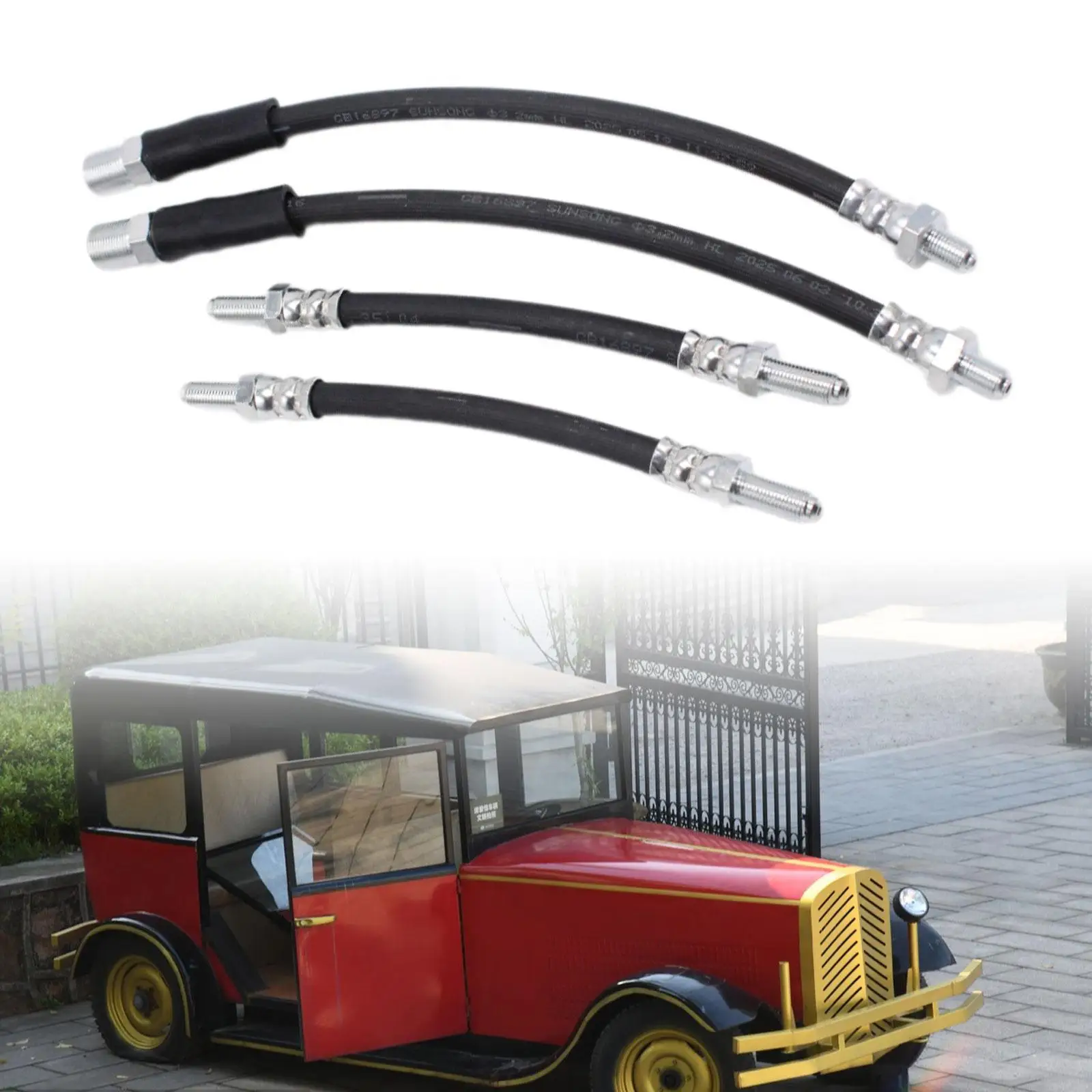 4Pcs Brake Hoses Rubber Gbh249 Replacing Easily Install Car Accessories Stable
4Pcs Brake Hoses Rubber Gbh249 Replacing Easily Install Car Accessories Stable
