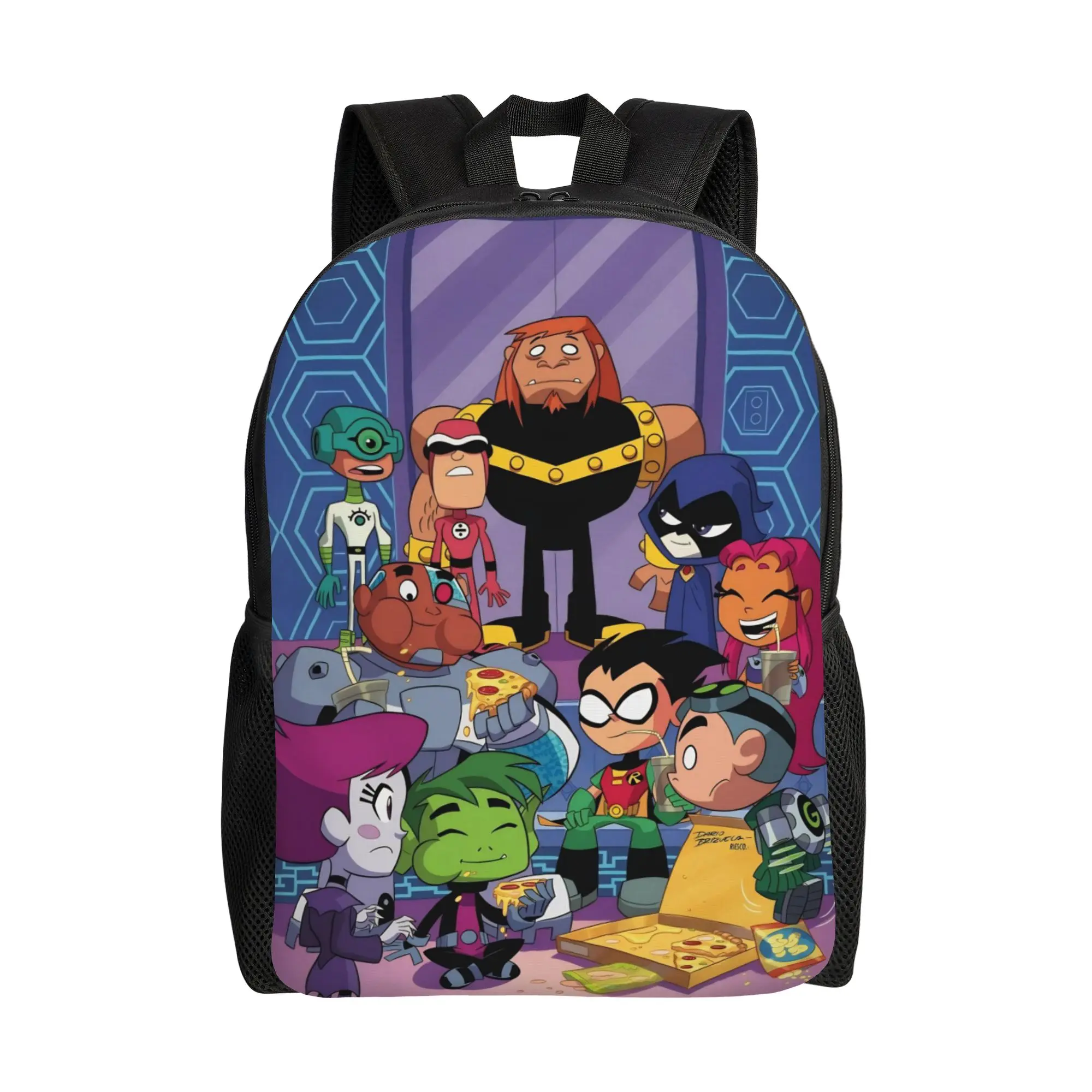 Рюкзак Teen Titans Go Cartoon для мужчин и женщин, модный рюкзак для старшей школы, деловой рюкзак, сумка через плечо для колледжа с карманом
Рюкзак Teen Titans Go Cartoon для мужчин и женщин, модный рюкзак для старшей школы, деловой рюкзак, сумка через плечо для колледжа с карманом