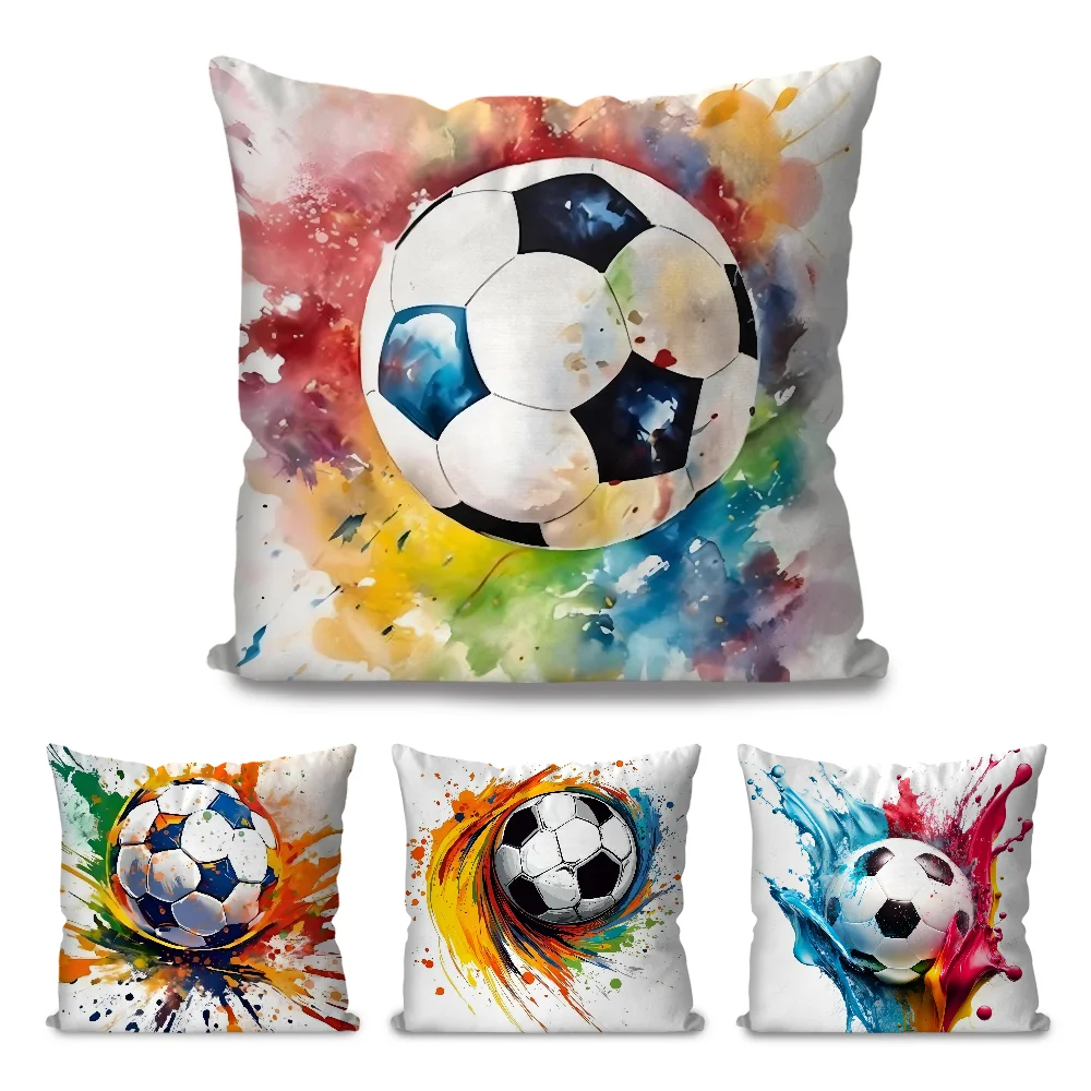 Football Art Pillow Case Cartoon Sofa Decorative Home Double-sided Printing Short Plush Cute Cushion Cover
Football Art Pillow Case Cartoon Sofa Decorative Home Double-sided Printing Short Plush Cute Cushion Cover