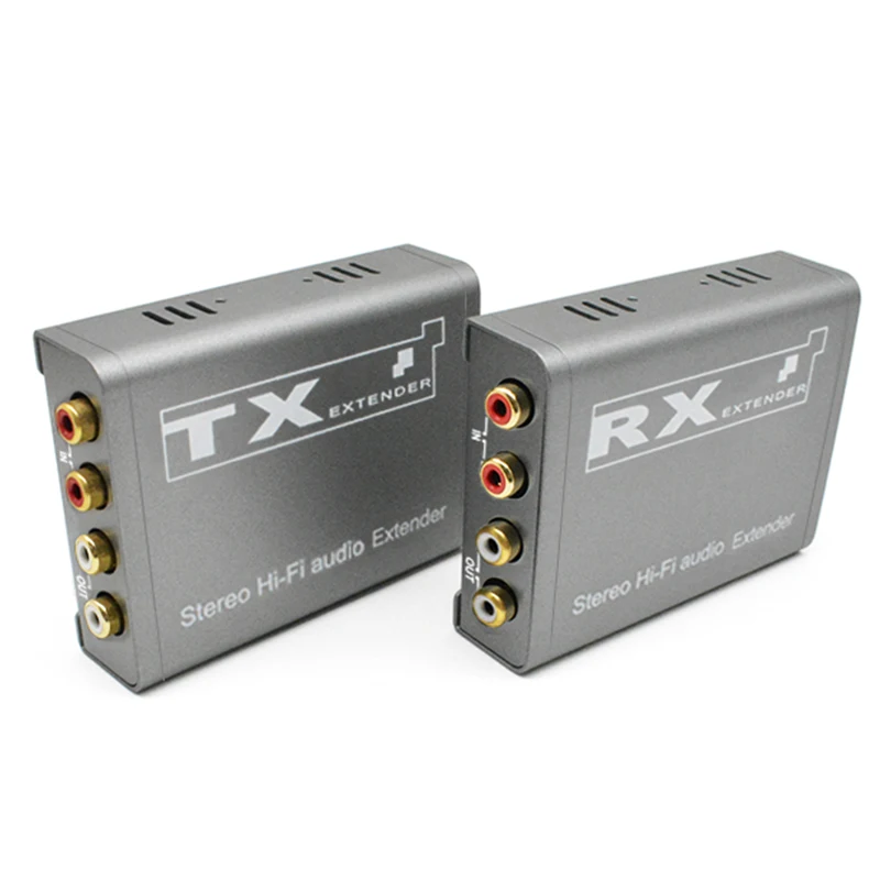 Bi-directional RCA Extender 200M over IP RJ45 Extender 2 Channel RCA Ethernet Extender Support TX to Many RX via Network Switch
Bi-directional RCA Extender 200M over IP RJ45 Extender 2 Channel RCA Ethernet Extender Support TX to Many RX via Network Switch