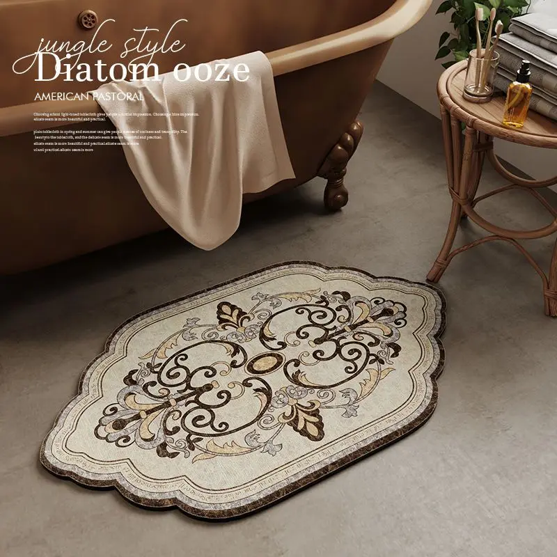 Special-shaped diatom mud bathroom non-slip floor mat large size foot pad bathroom door foot pad toilet absorbent pad
Special-shaped diatom mud bathroom non-slip floor mat large size foot pad bathroom door foot pad toilet absorbent pad