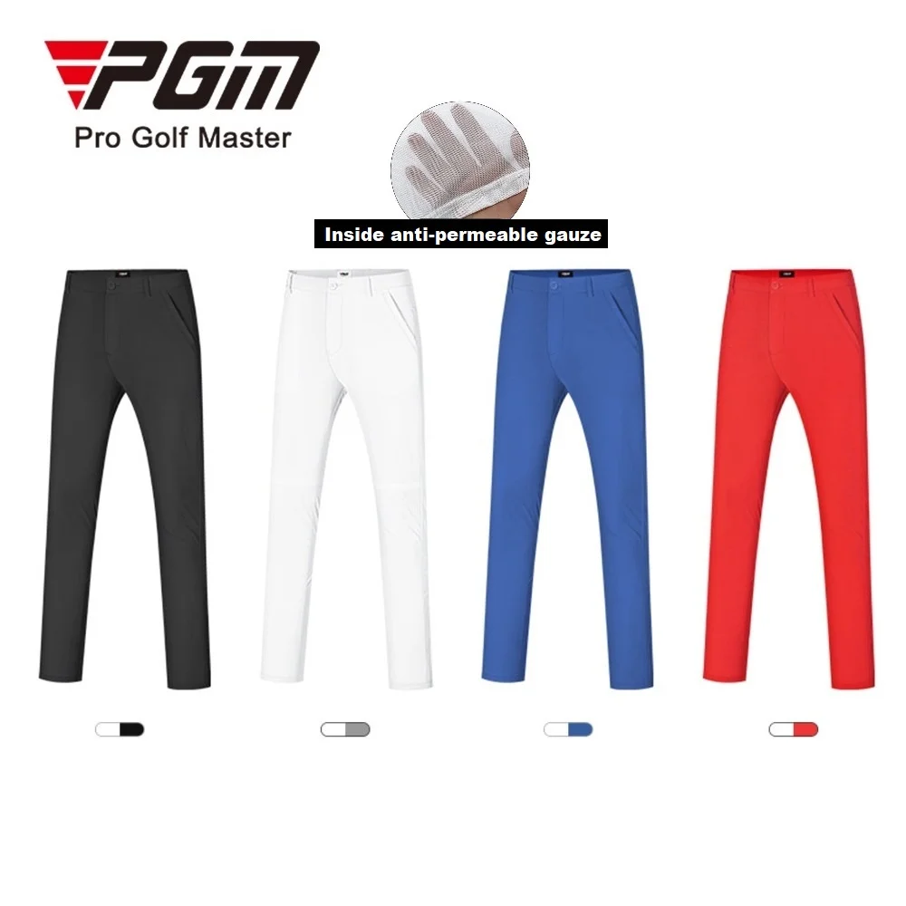 PGM XXXL Mid Waist Golf Pants Summer Breathable High Stretch Men Trousers with Anti-permeable Yarn Mesh in Blue Black White Red
PGM XXXL Mid Waist Golf Pants Summer Breathable High Stretch Men Trousers with Anti-permeable Yarn Mesh in Blue Black White Red