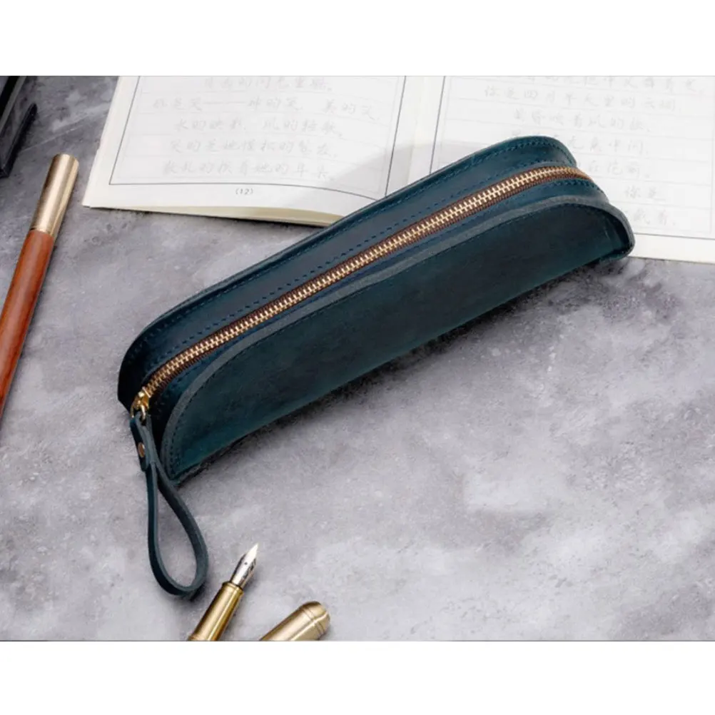 Pen Pouch Zipper Case Vintage Handmade Genuine Stationery Holder Pencil Bag School Supplies
Pen Pouch Zipper Case Vintage Handmade Genuine Stationery Holder Pencil Bag School Supplies