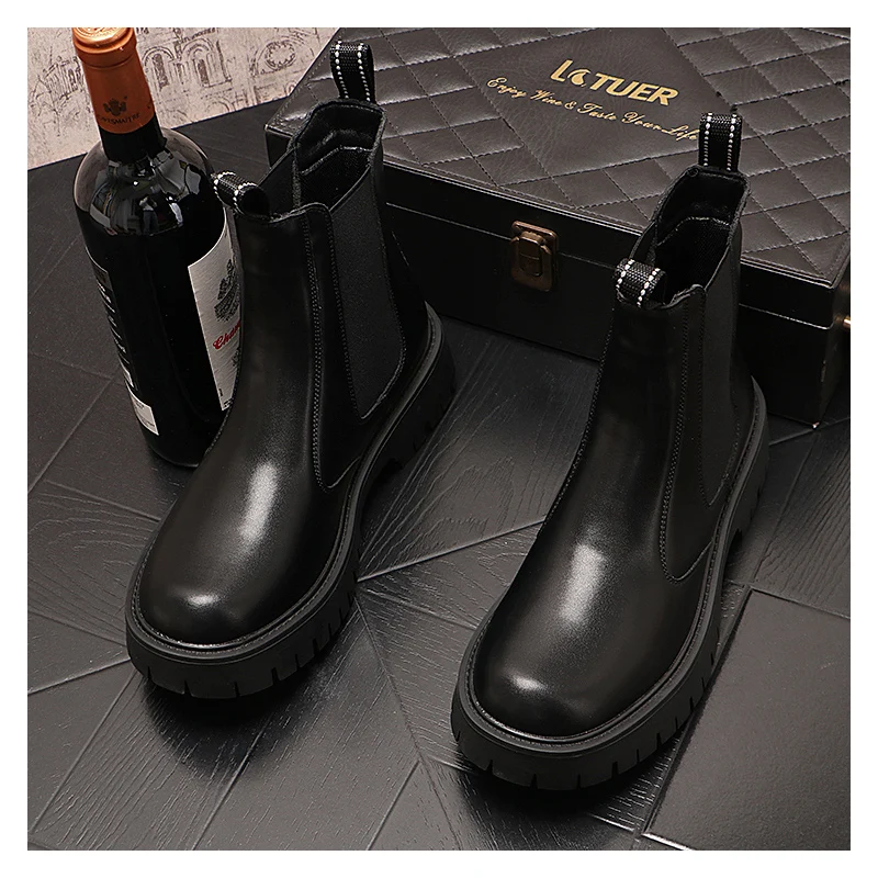 large size mens fashion party nightclub high chelsea boots black trendy autumn winter shoes cowboy platform boot leather botas
large size mens fashion party nightclub high chelsea boots black trendy autumn winter shoes cowboy platform boot leather botas
