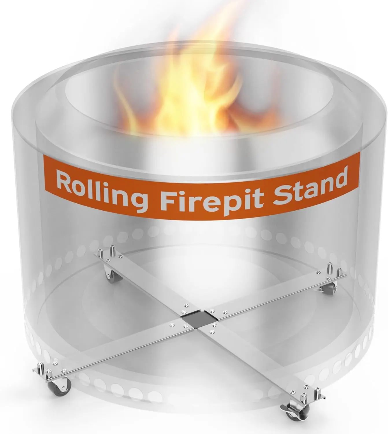 28" Rolling Firepit Stand for Solo Stove Yukon - Rust-Proof Aluminum & Stainless Steel, Fire Pit on Wheels for Outside
28" Rolling Firepit Stand for Solo Stove Yukon - Rust-Proof Aluminum & Stainless Steel, Fire Pit on Wheels for Outside