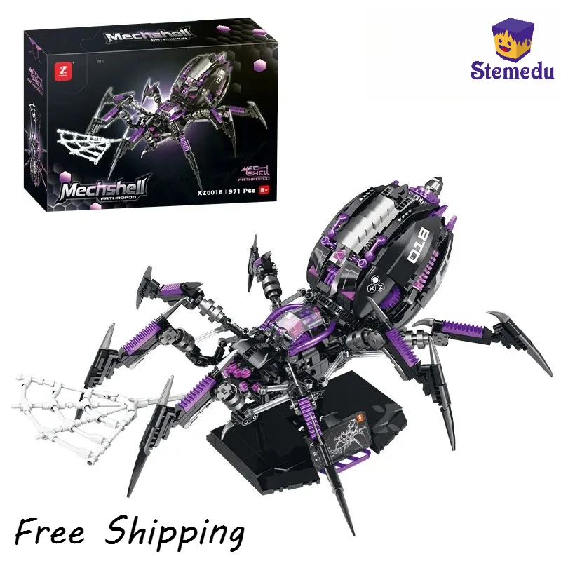 971PCS Futuristic Spider Mecha Warrior Building Blocks MOC Robot Educational Construction Toy for Boys Gift
971PCS Futuristic Spider Mecha Warrior Building Blocks MOC Robot Educational Construction Toy for Boys Gift