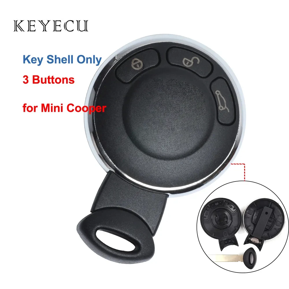 for BMW Mini Cooper 2007 2008 2009 2010 2011 2012 2013 2014 3 Button Replacement Smart Remote Key Shell Case Cover IYZKEYR5602
for BMW Mini Cooper 2007 2008 2009 2010 2011 2012 2013 2014 3 Button Replacement Smart Remote Key Shell Case Cover IYZKEYR5602