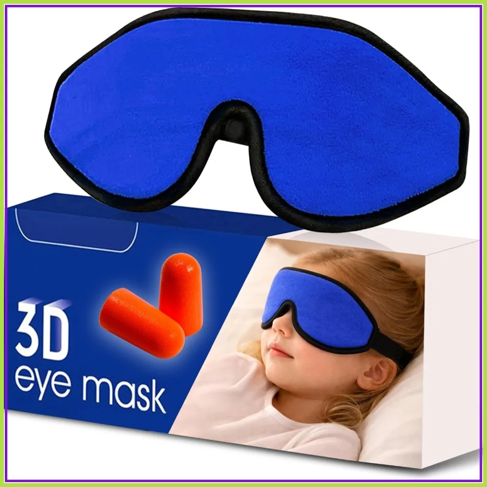 3D Memory Foam Sleep Mask, Light Blocking Contoured Eye Cover with Adjustable Strap for Travel
3D Memory Foam Sleep Mask, Light Blocking Contoured Eye Cover with Adjustable Strap for Travel