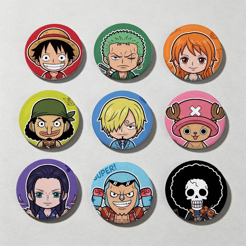 ONE PIECE LUFFY ZORO Laser Diamond Texture Button Pins Tinplate Brooches Cartoon Creative Badge For Backpack Clothes Decor
ONE PIECE LUFFY ZORO Laser Diamond Texture Button Pins Tinplate Brooches Cartoon Creative Badge For Backpack Clothes Decor