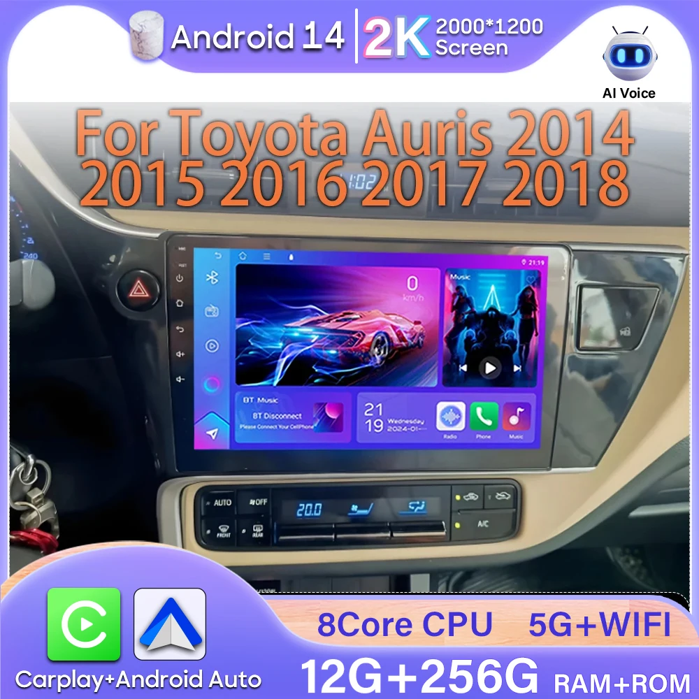 Android 15 GPS Navigation For Toyota Auris 2014 2015 2016 2017 2018Car Radio Android Auto Carplay No 2din Video 4G Wifi DVD 2k
Android 15 GPS Navigation For Toyota Auris 2014 2015 2016 2017 2018Car Radio Android Auto Carplay No 2din Video 4G Wifi DVD 2k