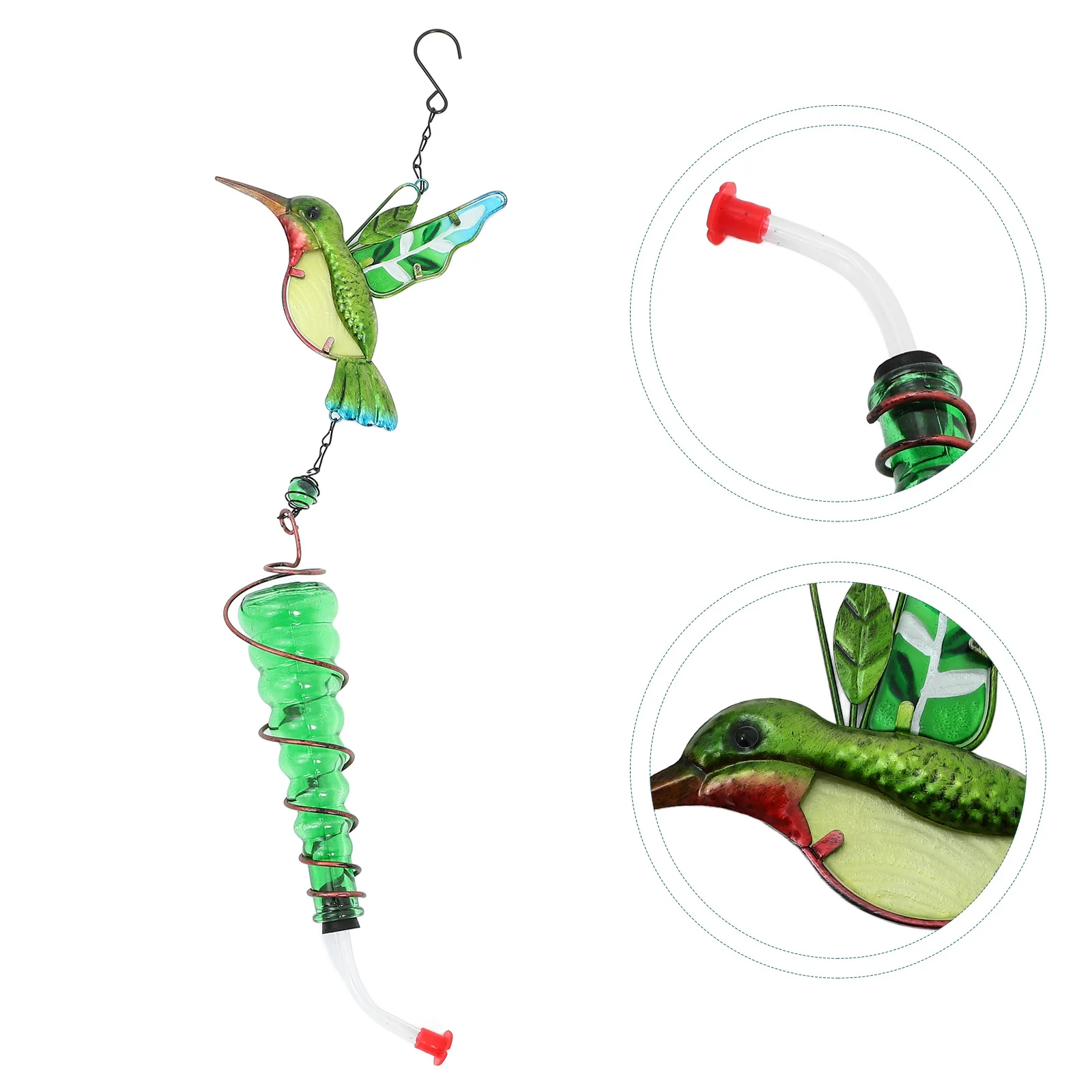 Glass Enamel Hummingbird Feeder Outdoor Hanging Bird Feeder Decorative Water Feeding Container Garden Patio Bird Feeding
Glass Enamel Hummingbird Feeder Outdoor Hanging Bird Feeder Decorative Water Feeding Container Garden Patio Bird Feeding