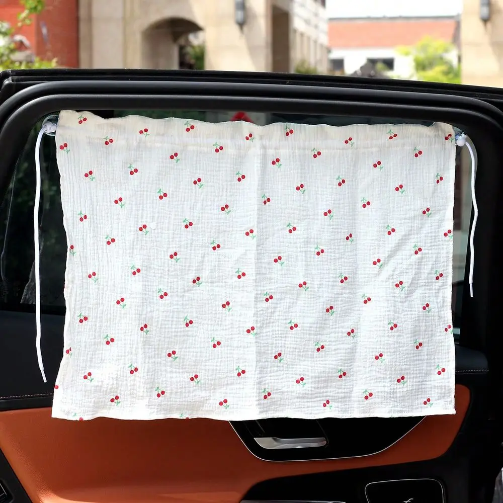 Cartoon Print Cotton Gauze Car Window Curtain, Drawstring Privacy Sunshade With Breathable Fabric, UV Protection
Cartoon Print Cotton Gauze Car Window Curtain, Drawstring Privacy Sunshade With Breathable Fabric, UV Protection