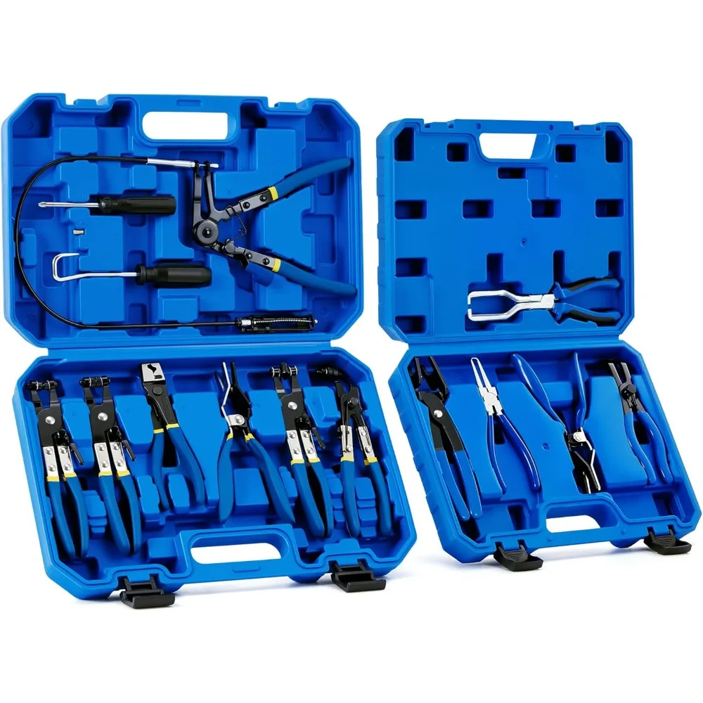 14 Piece Fuel Line and Hose Clamp Pliers Set with Disconnect Tool for Heavy Duty Auto Pipe Repair
14 Piece Fuel Line and Hose Clamp Pliers Set with Disconnect Tool for Heavy Duty Auto Pipe Repair