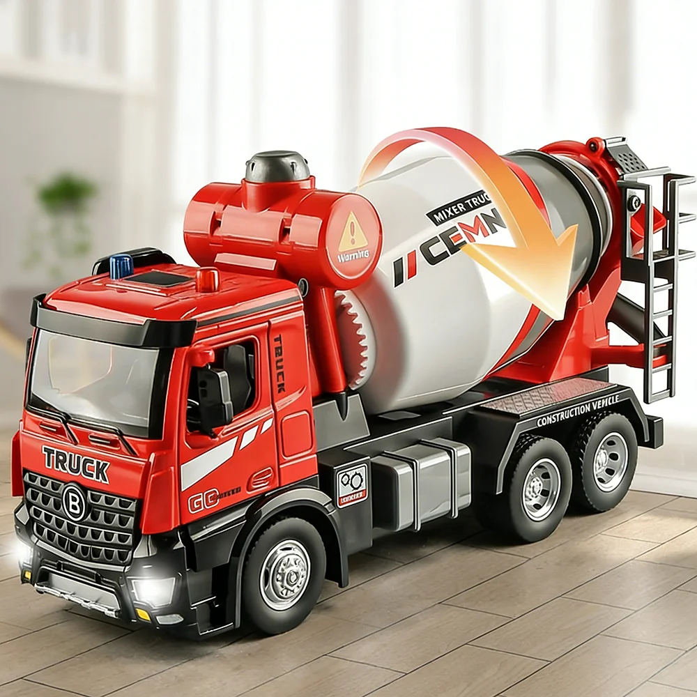 1:24 Electric Mixer Truck Alloy Container Car Diecast Model Toys Doors Opened with Sound Light Vehices Children's Birthday Gifts
1:24 Electric Mixer Truck Alloy Container Car Diecast Model Toys Doors Opened with Sound Light Vehices Children's Birthday Gifts