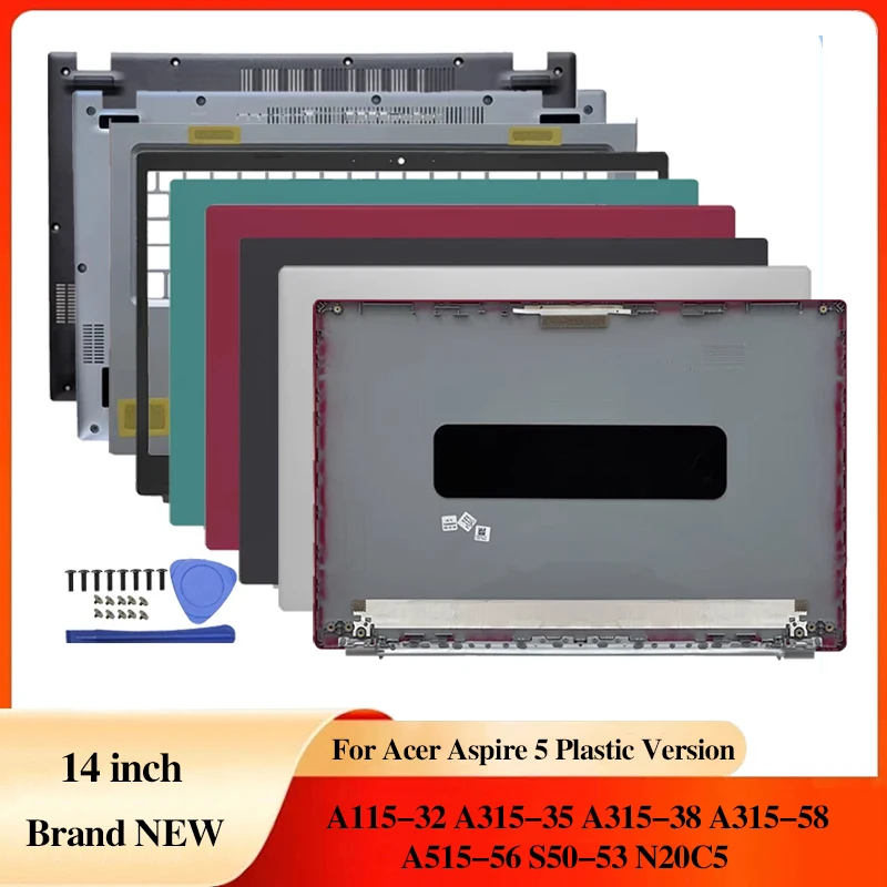 For Acer Aspire 5 A115-35 32 A315-35 38 58 A515-56 Plastic Laptop Case Notebook LCD Back Cover Front Frame Palmrest Bottom Case
For Acer Aspire 5 A115-35 32 A315-35 38 58 A515-56 Plastic Laptop Case Notebook LCD Back Cover Front Frame Palmrest Bottom Case